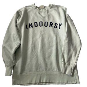 US VINTAGE Indoorsy Sweater Size S Pullover Unisex Cozy Shirt